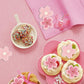 48Pcs Edible Cherry Blossom Cake Decoration Cherry Blossom Flowers Cupcake Toppers Wafer Paper Flowers Cake Decoration Wedding B