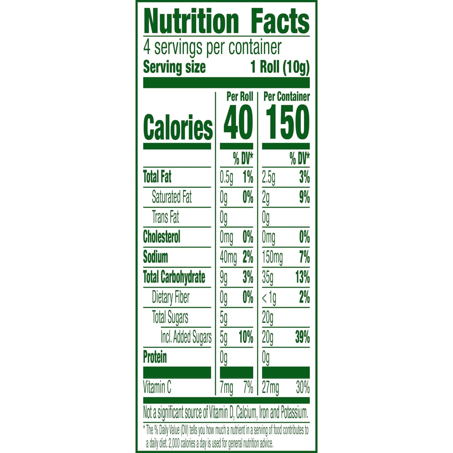 Fruit Roll-Ups Tropical Tie-Dye Mini Roll-Ups 4 Ct