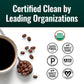 Natural Force - Organic Clean Coffee Classic  Mold & Mycotoxin Free  Lab Tested for Toxins & Purity  Low Acidity  Incredible Taste & Aroma  Ground Medium Roast  10 oz