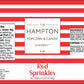 Red Sprinkles Jimmies 3.17 oz, Sprinkles For Cake Decorating, Cake Sprinkles, Sprinkles For Baking, Ice Cream & More, The Hampto