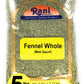 Rani Fennel Seeds (Saunf Sabut) Whole Spice 80Oz (5Lbs) 2.27Kg Bulk ~ All Natural | Gluten Friendly | Non-Gmo | Vegan | Indian Origin