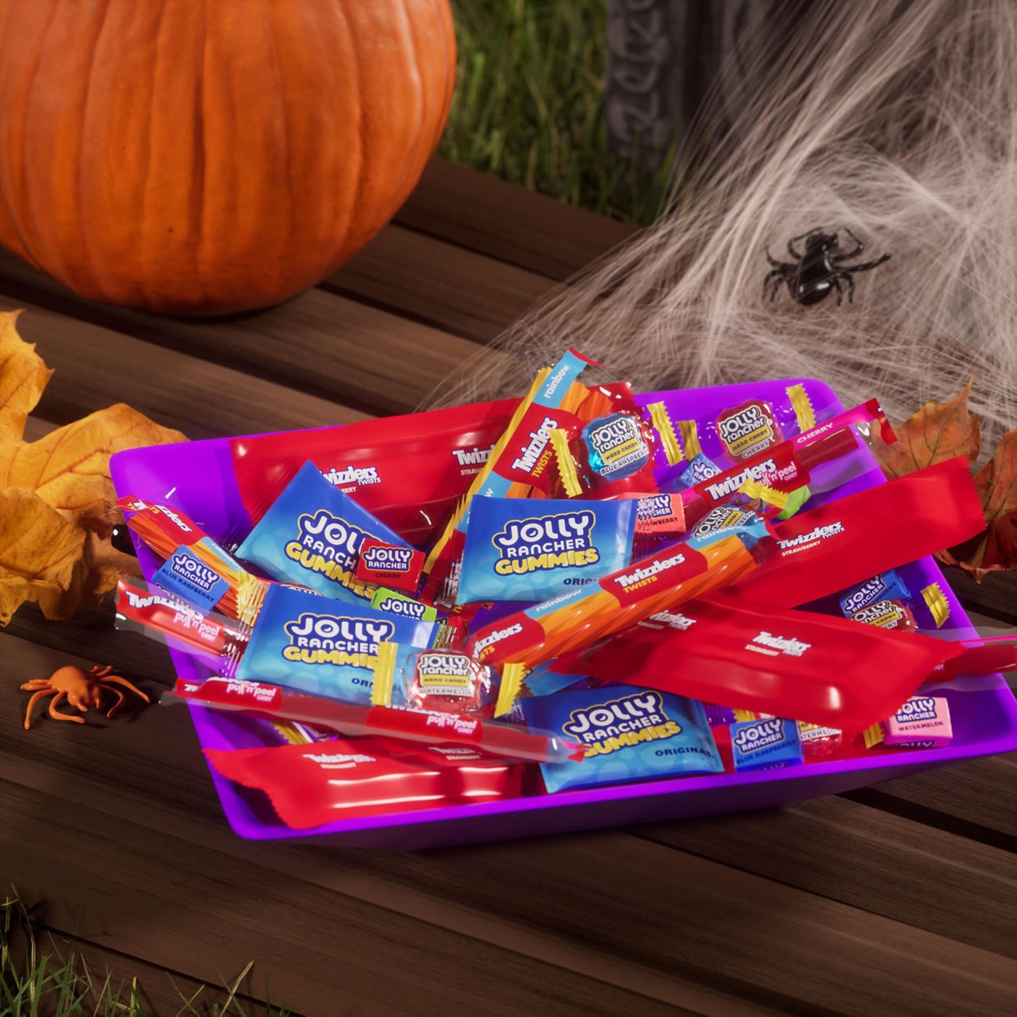 JOLLY RANCHER and TWIZZLERS Assorted Fruit Flavored  Halloween Candy Bulk Bag  100.46 oz (365 Pieces)