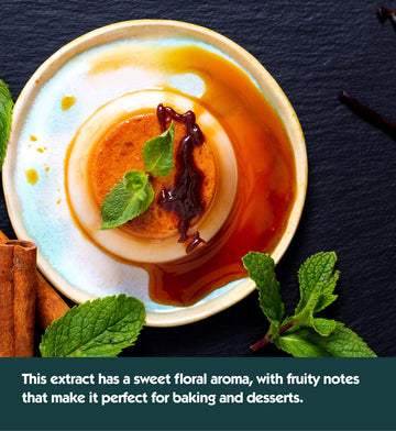 8 Oz Pure Vanilla Extract - 100% Real Vanilla Extract - For Cooking, Drinks & Desserts - 100% Vegan, Sugar Free & Kosher - Non-G