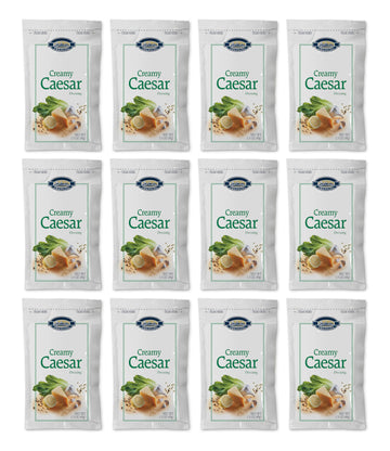 Salad Dressing 1.5 oz. Packet | Pack of 12 | (Creamy Caesar)