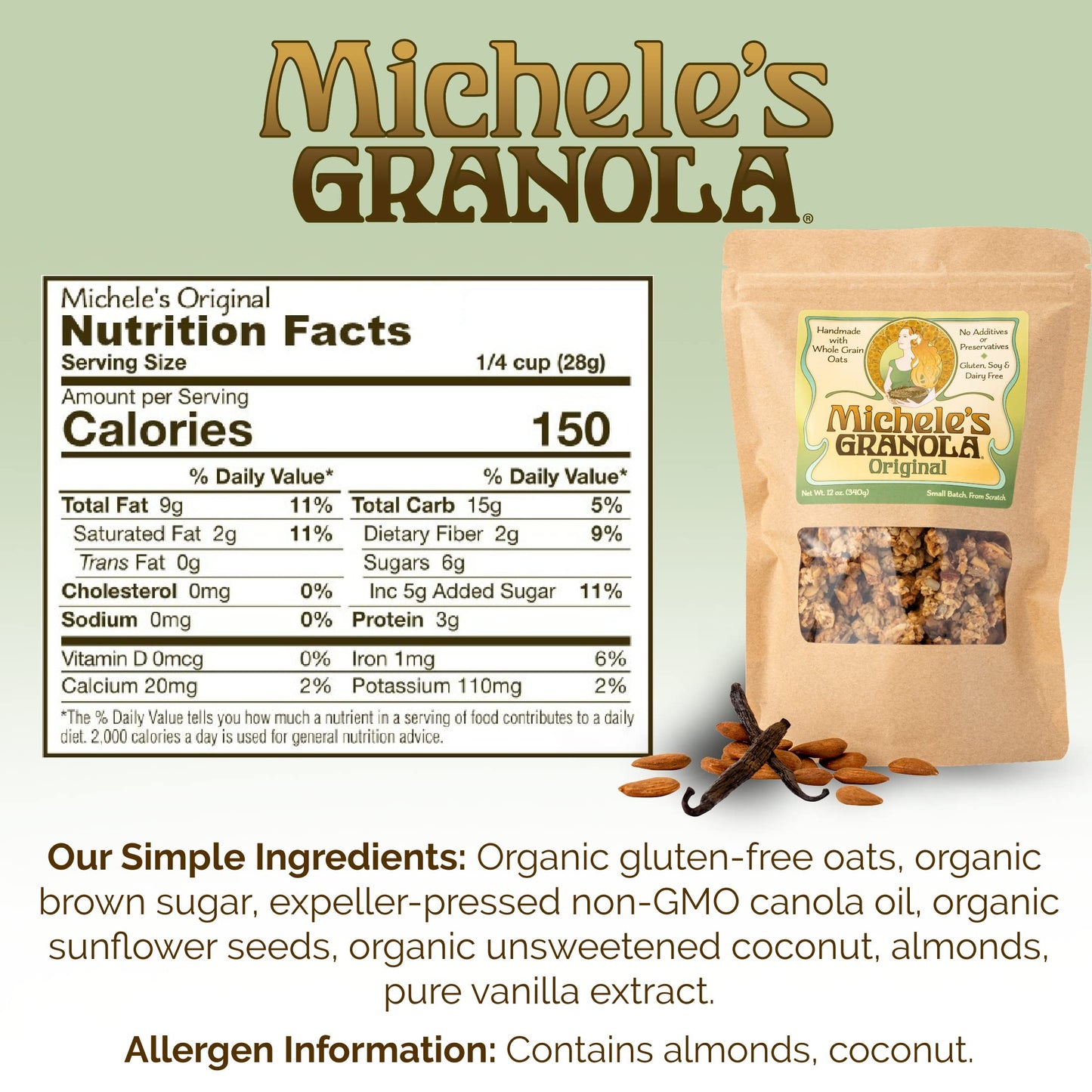 Michele'S Granola Original, Gluten-Free & Non-Gmo, 5 Pound Bulk Bag
