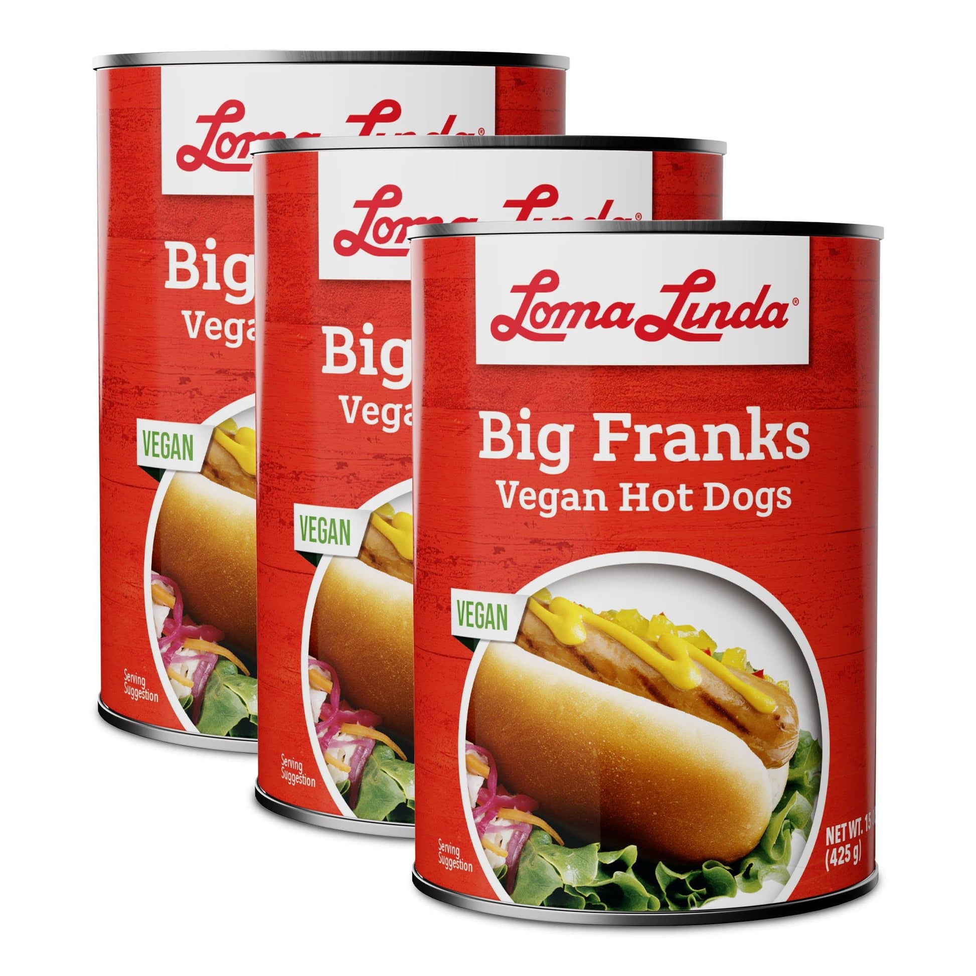 Loma Linda - Plant-Based - Big Franks (15 Oz.) (Pack Of 3)