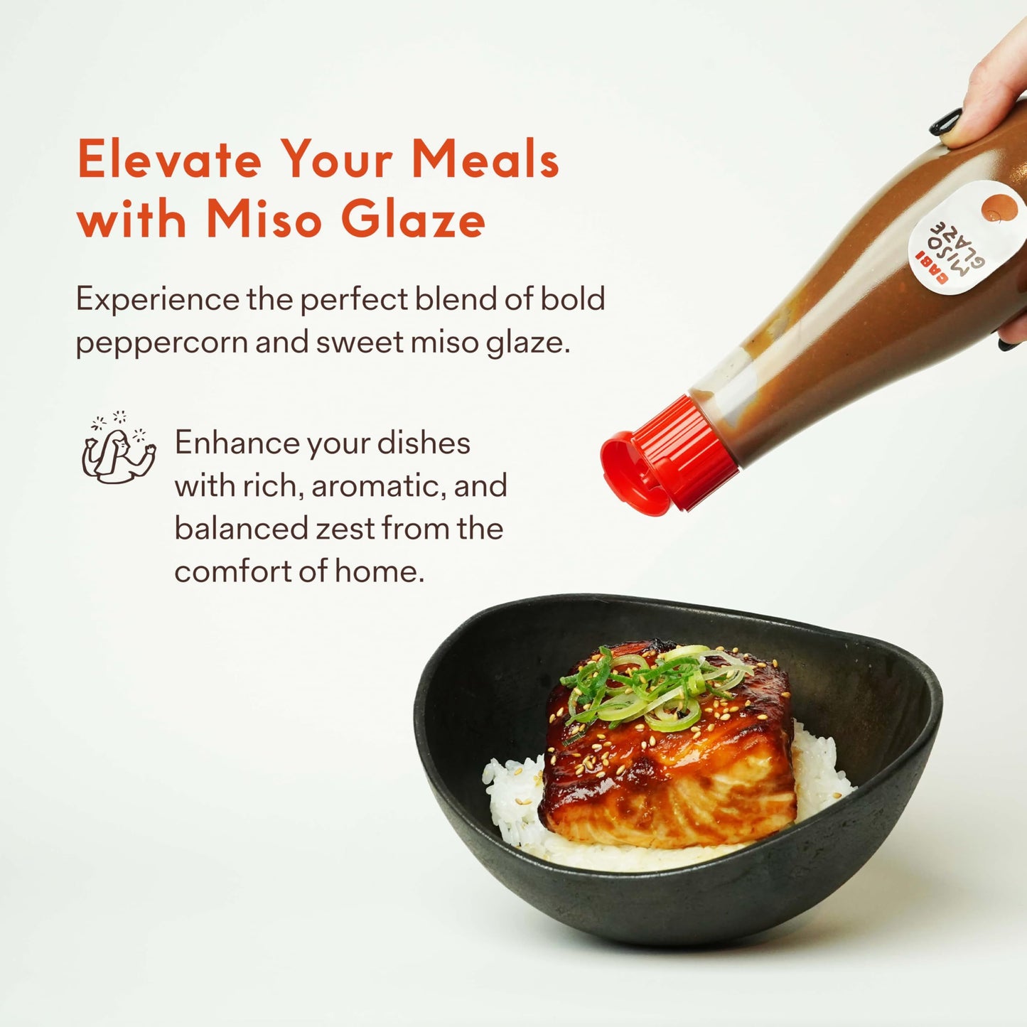 Cabi Miso Glaze - Japanese BBQ Sauce with Unique Peppery Note - 2 Pack Squeeze Bottles