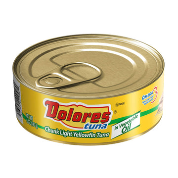 Dolores Tuna Chunk Light Yellowfin Tuna In Vegetable Oil,5 Ounce (Pack Of 24)