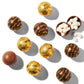 Ombs Hot Chocolate  S, Classic Milk Chocolate Cocoa   Gift Set, Includes 2 Flavors; Caramel Candy And Fudge Brownie Filled With Mini Marshmallows, Set Of 10