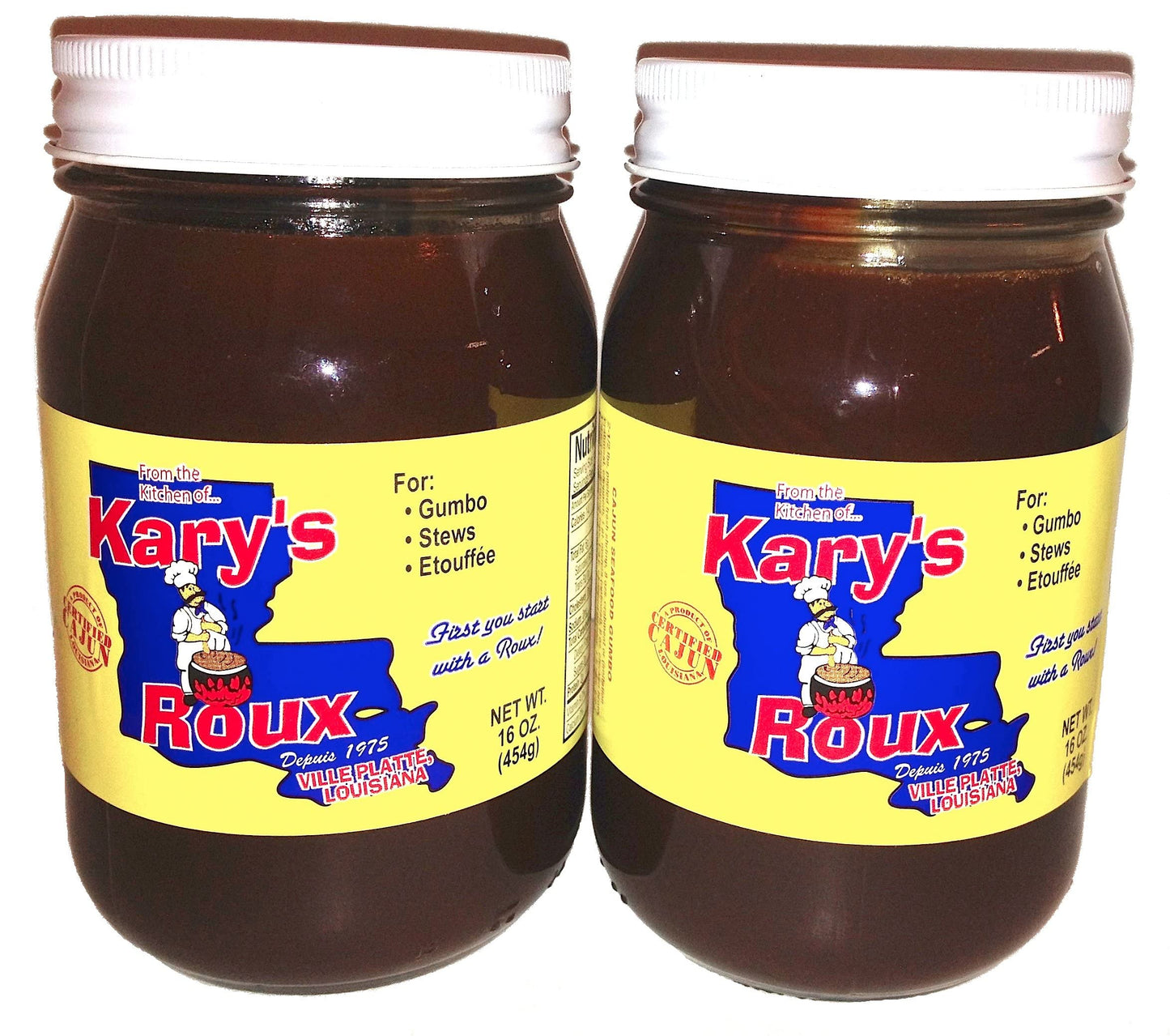 Kary's Original Roux 16oz (Pack of 2) - Rich and Authentic Cajun Flavor - Best For Gumbo, Stews and Etouffee - Elevate your cook