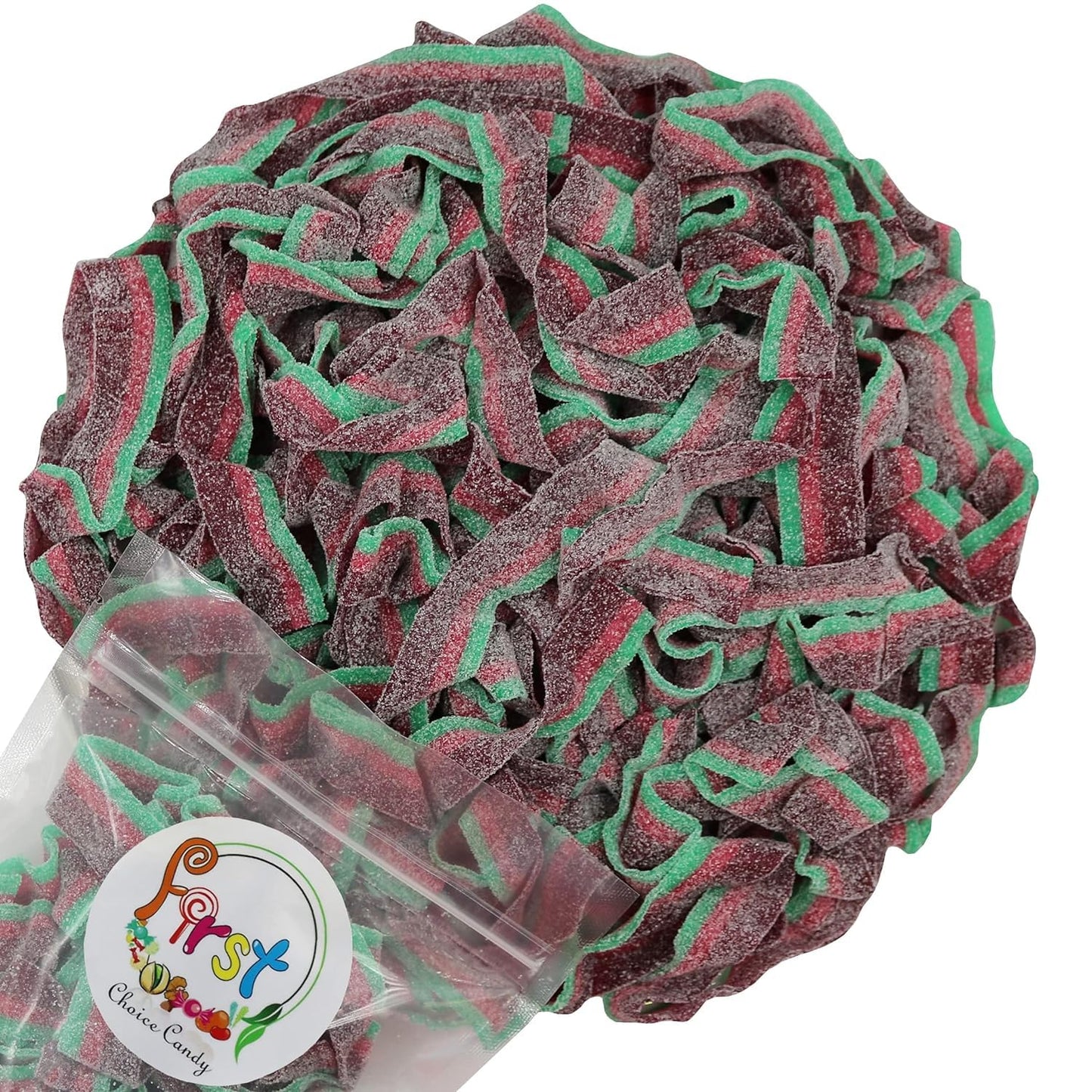 Variety Color Sour Gummy Belts (Watermelon, 3 LB)