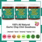 Sauce Up Vegan Garlic Chip Chili Sauce | 100% Natural, Gluten-Free, Keto, No Msg | Crunchy, Sweet, Savory, Mildly Hot | Fried Ga