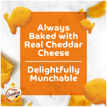 Pepperidge Farm Goldfish Crackers, Cheddar Crackers, Family Size, 10 Oz Bag