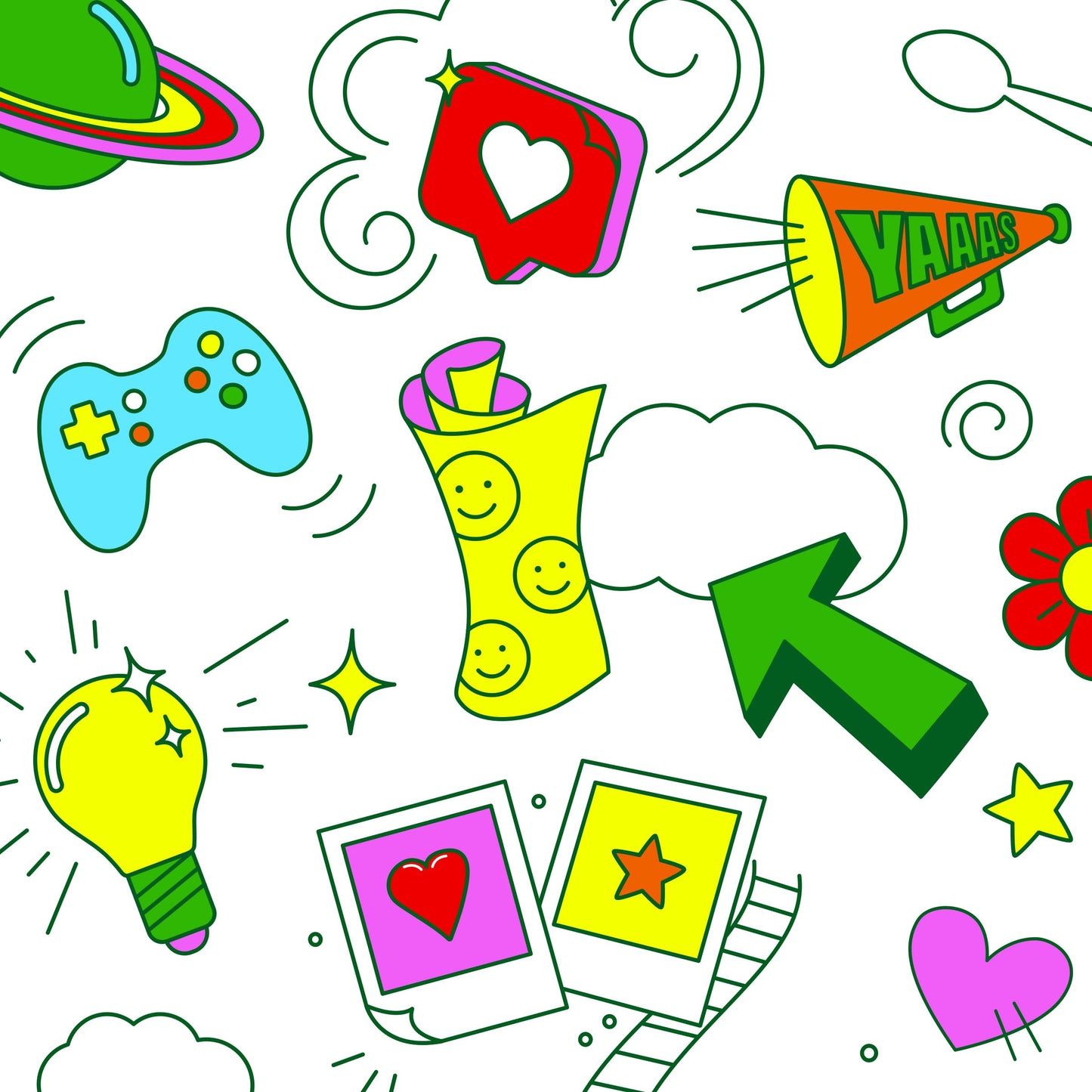 Fruit Roll-Ups Fruit Flavored Snacks, Tropical Tie-Die, 0.5 oz, 10 ct