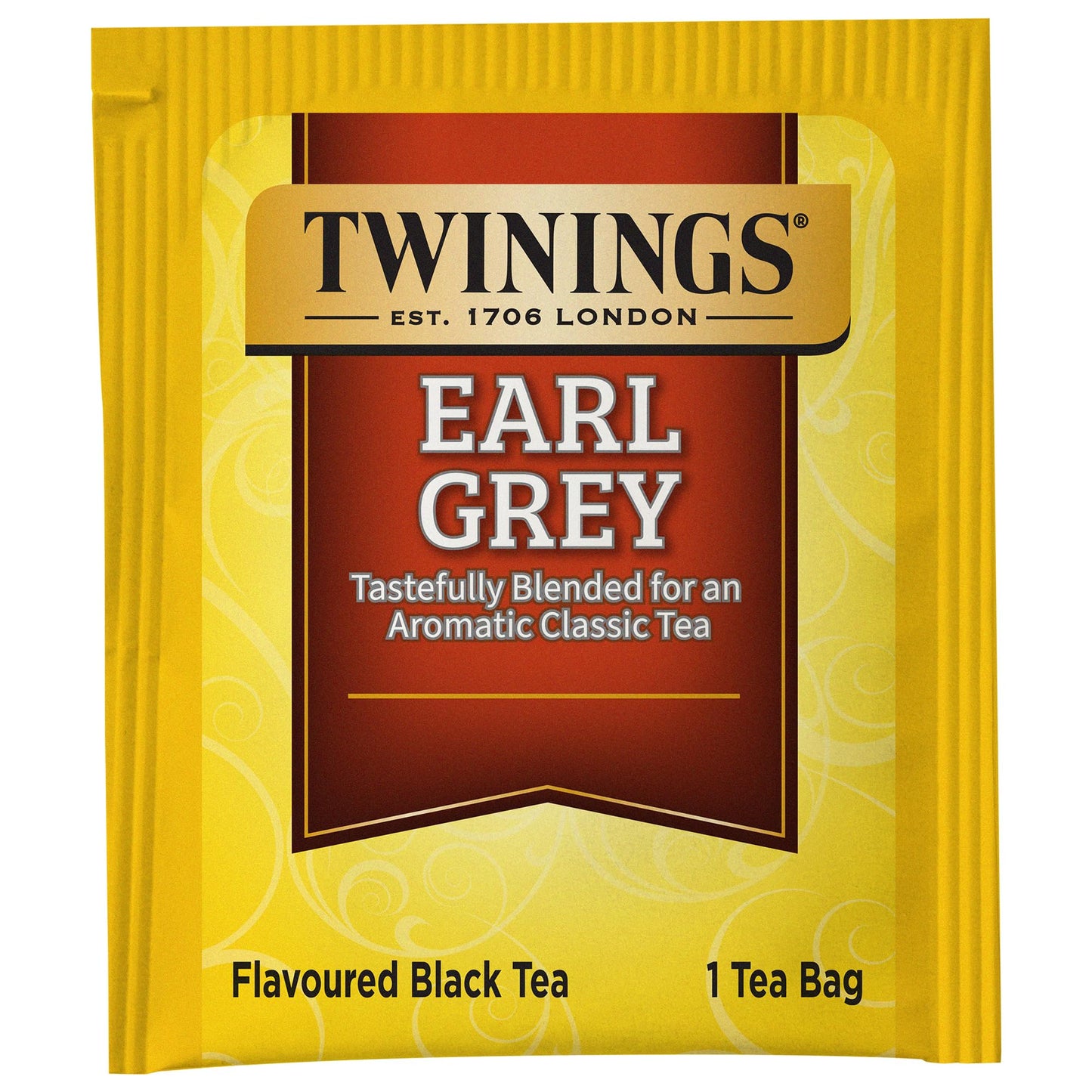 Twinings Earl Grey Black Tea Individually Wrapped Bags, 100 Count (Pack Of 1), Flavoured With Citrus & Bergamot, Caffeinated, Enjoy Hot Or Iced | Packaging May Vary