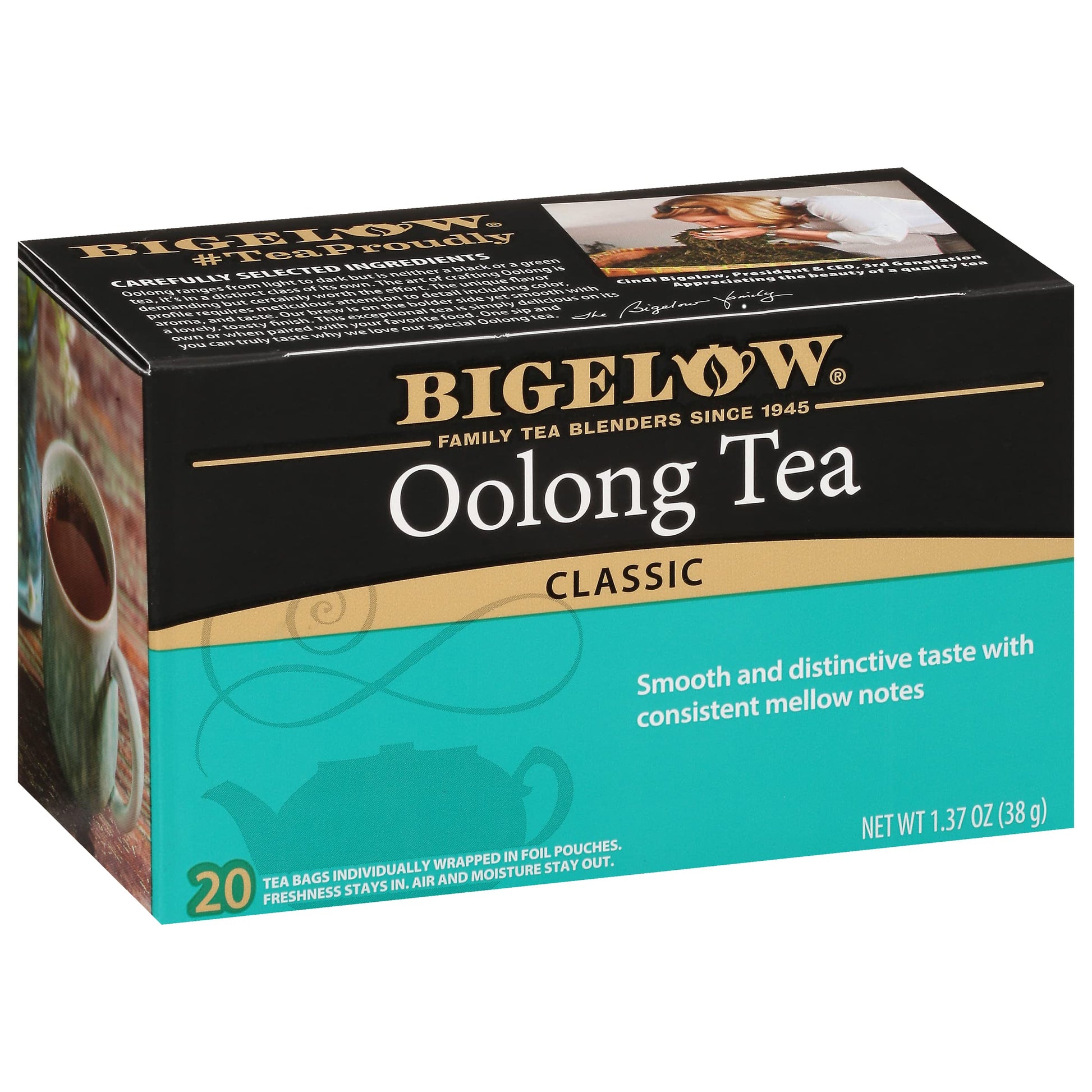Bigelow Tea Oolong Tea, Caffeinated, 20 Count Box (Pack of 6), 120 Total Tea Bags