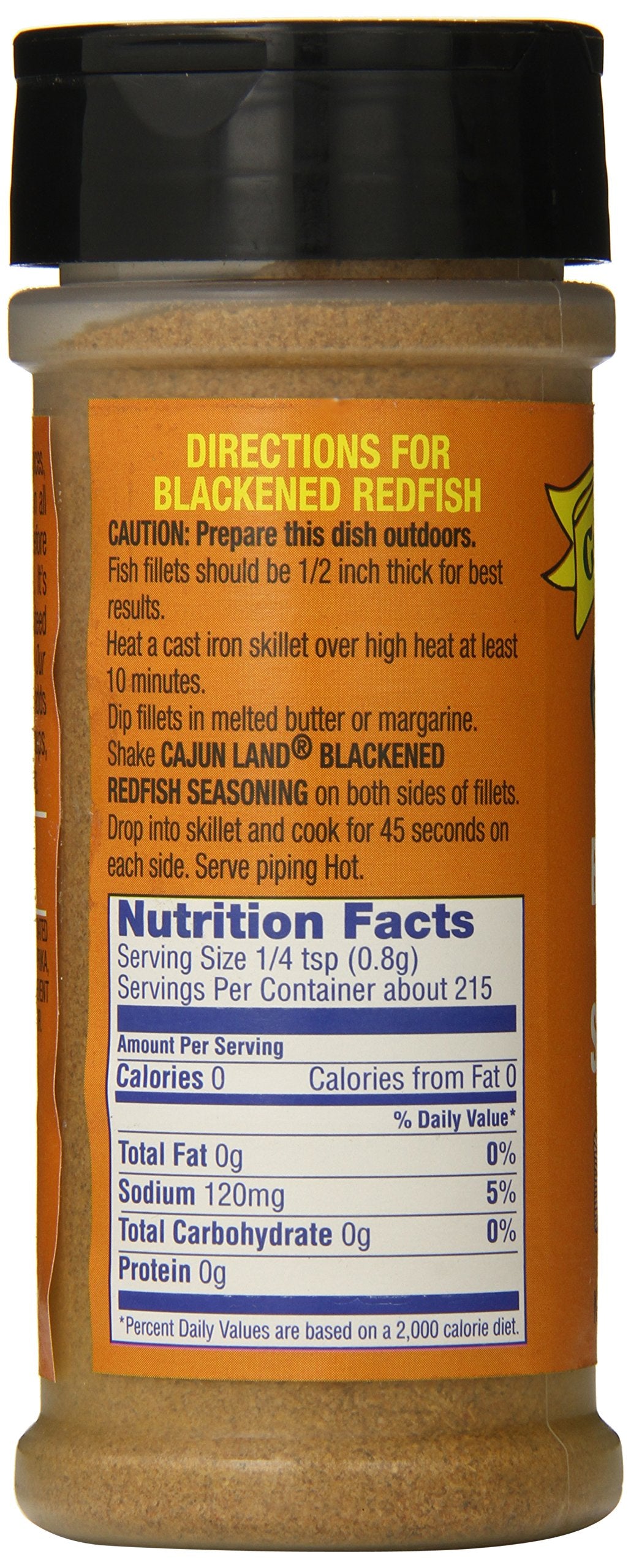 Cajun Land Blackened Redfish Seasoning, 6 Ounce