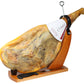 Jamonprive Spanish Serrano Ham Bone in 14-17 lb with Stand & Knife - 3 Piece Set