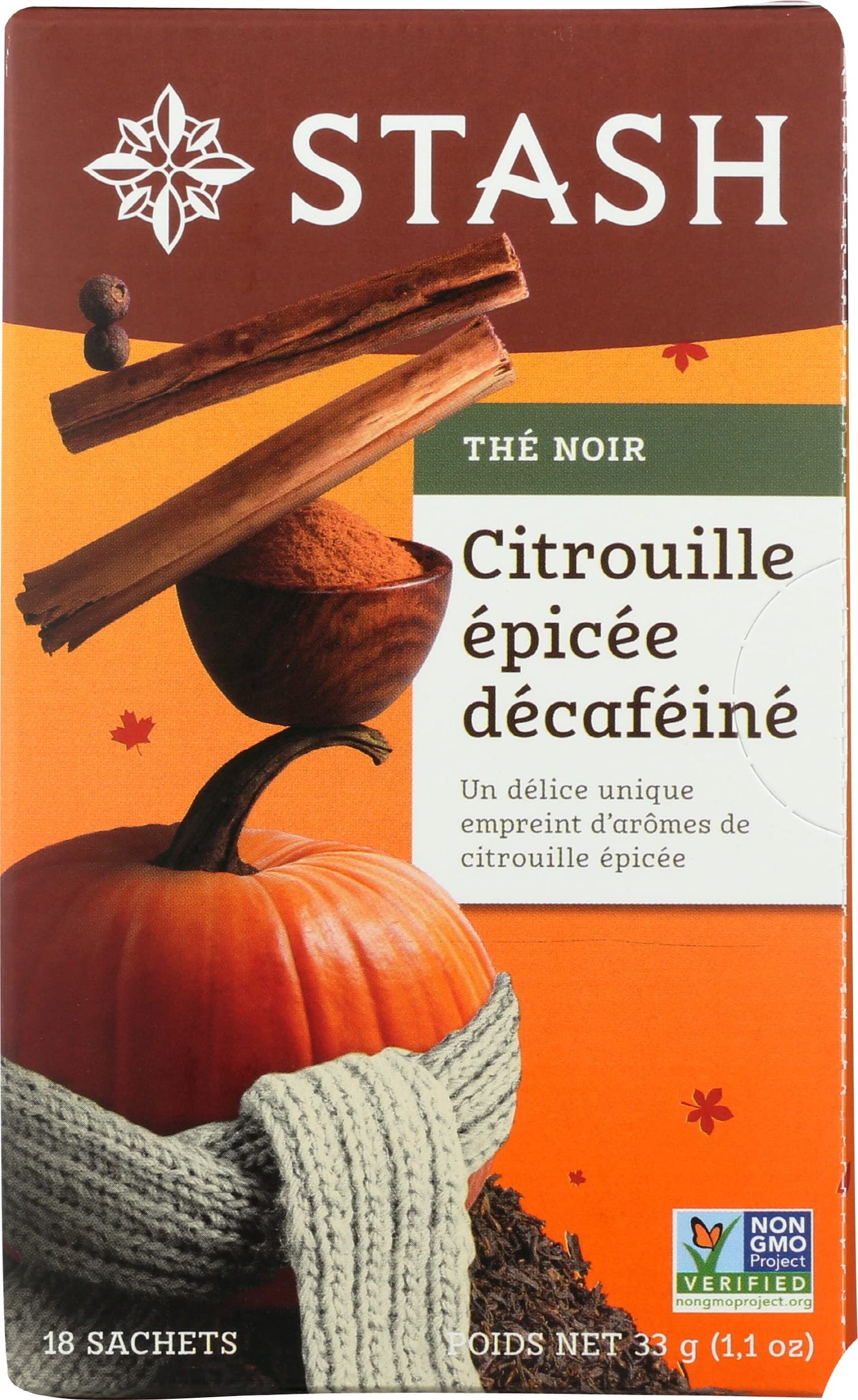 Decaffeinated Tea-Pumpkin Spice - 18 - Bag