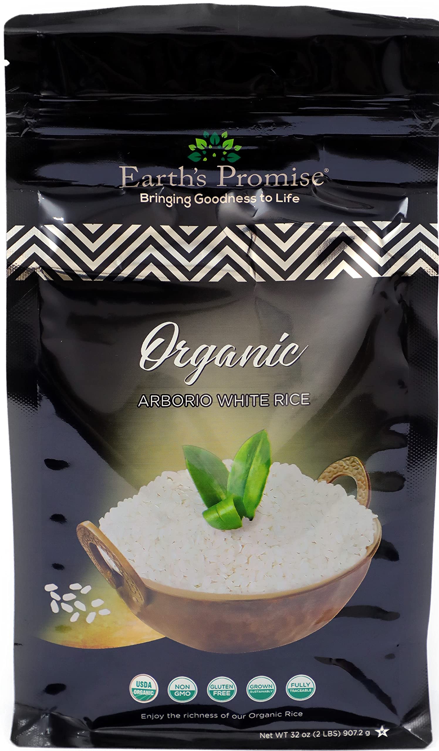 Earths Promise - Organic Arborio White Rice 32 oz (1-Pack) - Organic ...