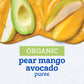 Gerber Purees Foods Organic Pear Mango Avocado, 3.5 Oz Pouch