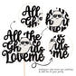 1 Pcs Halloween All The Ghoul Love Me Cake Topper Glitter Baby Ghost Halloween Cake Pick For Halloween Theme Baby Shower Kids Bi