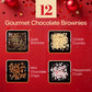 Gourmet Brownie Gift Box – 12 Assorted Rich, Chocolate Brownies Handcrafted For Freshness – Gift Basket, Holiday Gift Baskets For Women, Coworkers, Friends, Family - Made In Usa