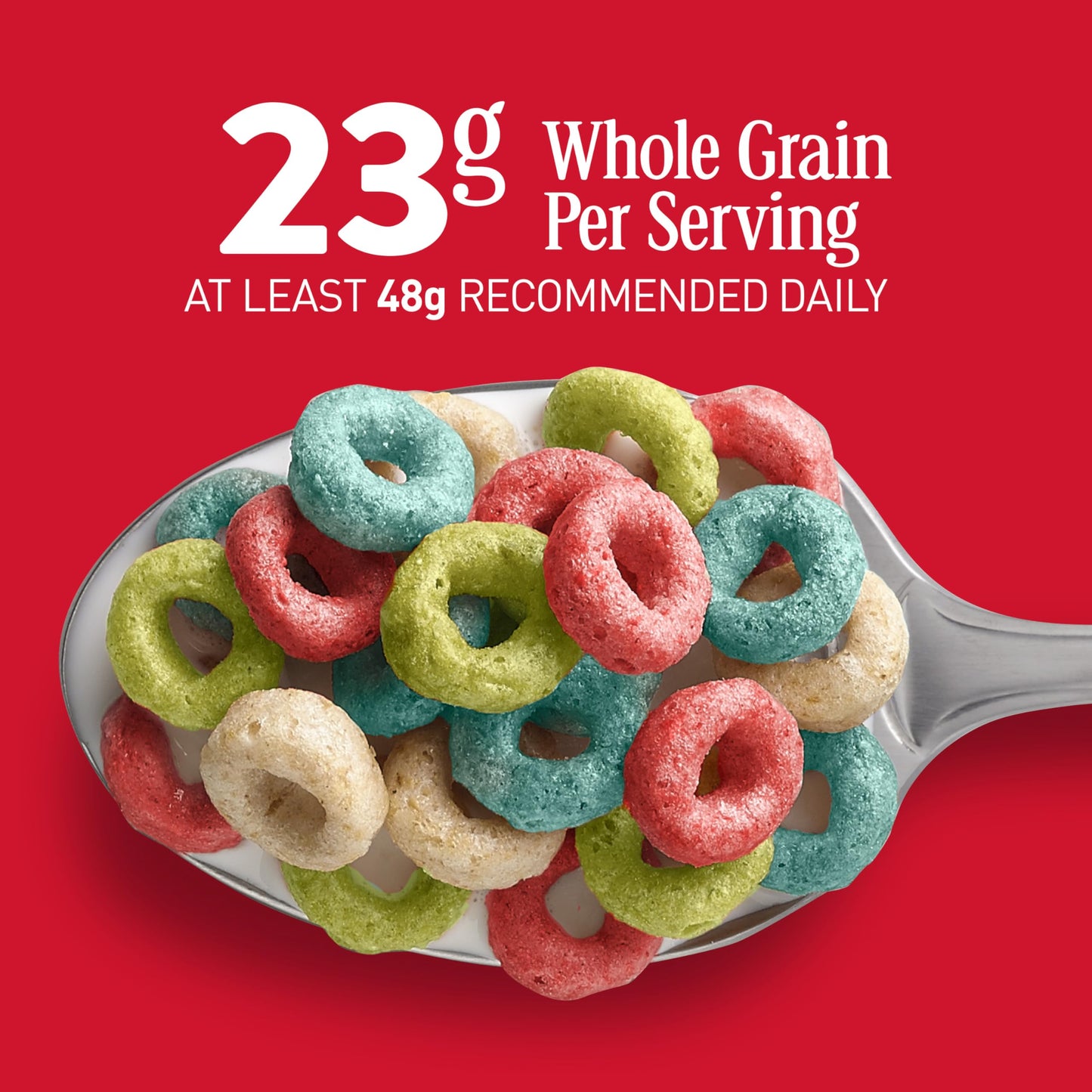 Fruity Cheerios Cereal, Heart Healthy Cereal, Made With 100% Whole Grain Oats, Family Size, 18.4 oz
