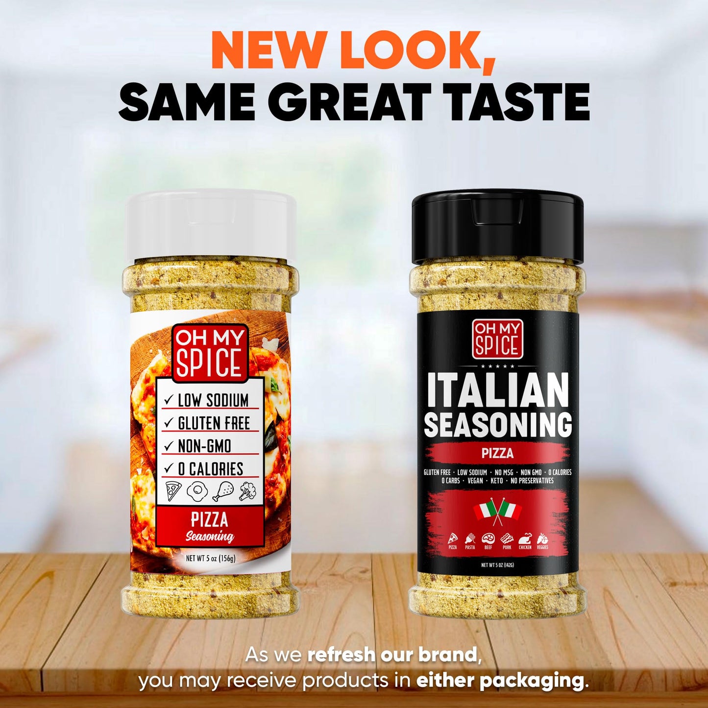 Italian Seasoning Blend Pizza Spice Mix - Gluten Free & Low Sodium Pizza Seasoning For Bruschetta & Spaghetti. Mediterranean Her
