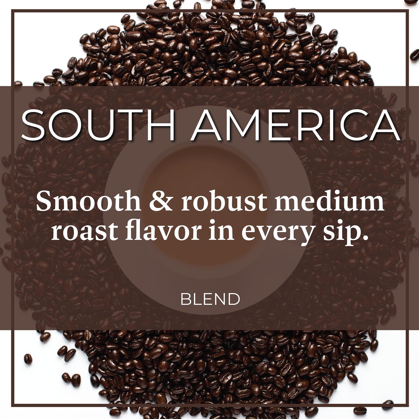 The Bean Organic Coffee Company South America, Medium Roast, Ground Coffee, 16-Ounce Bag