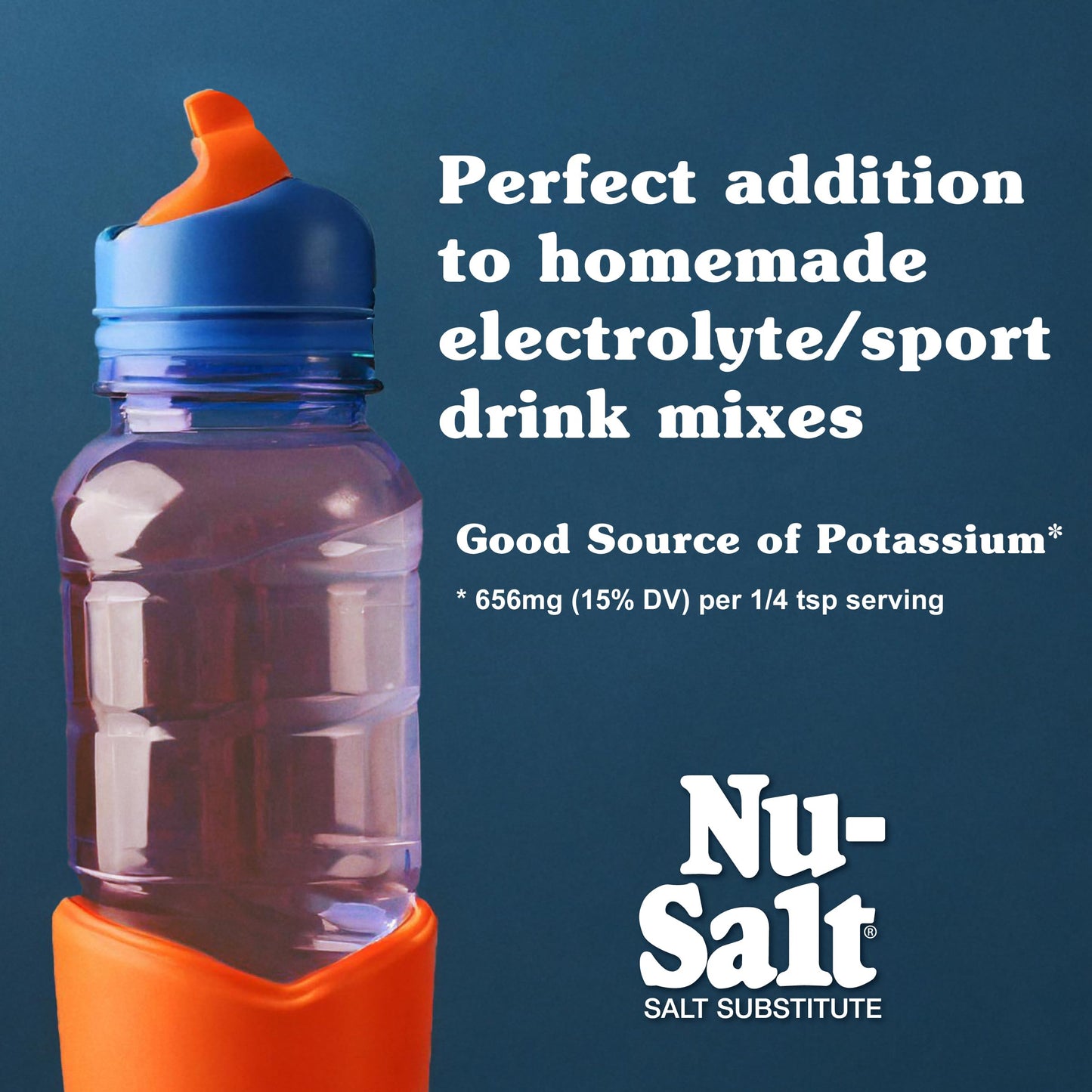 Nu-Salt Sodium-Free Salt Substitute (3 Pack) Contains Potassium Chloride, Table Salt Alternative, Vegan, Good for Chips, Pretzel