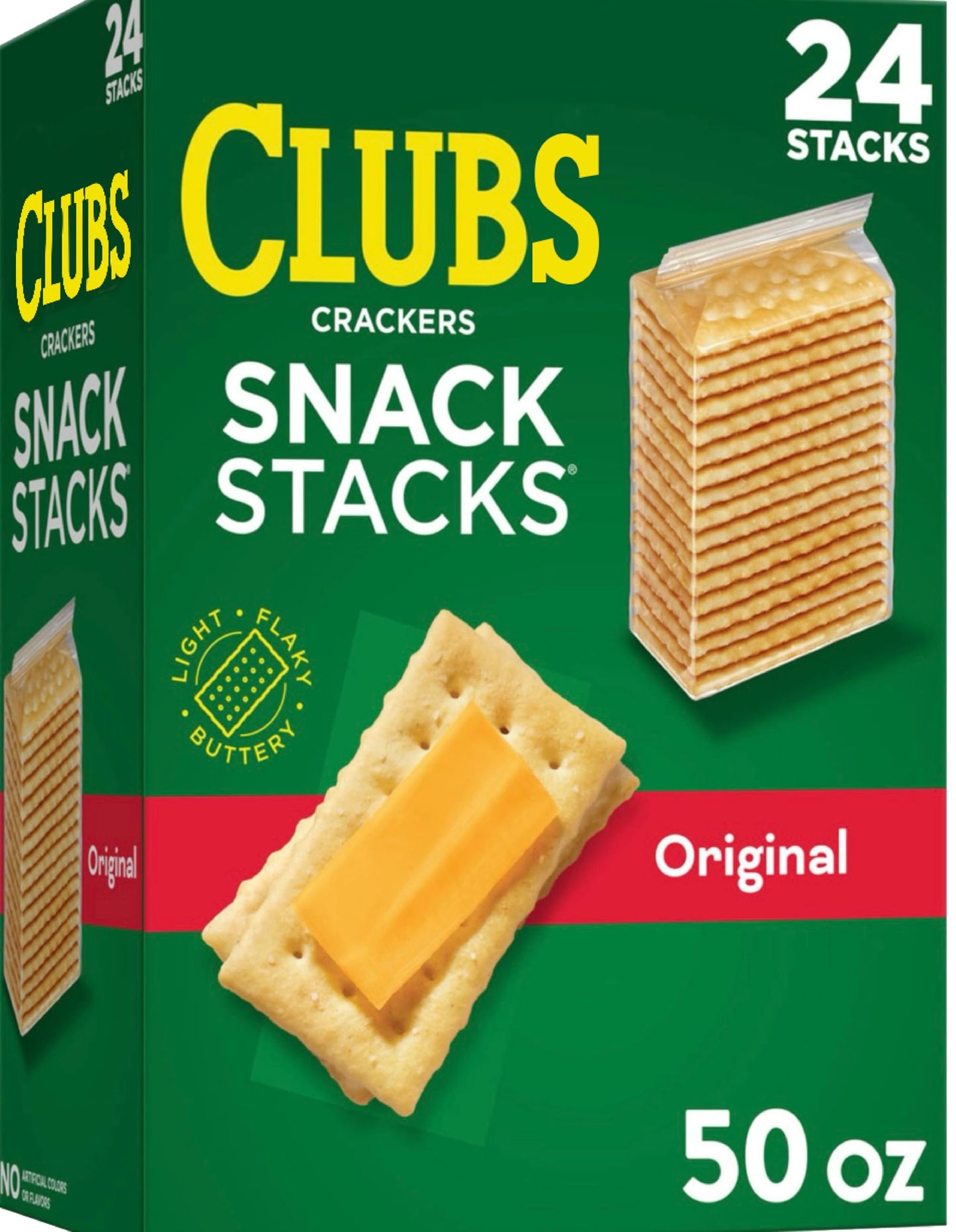 Clubs Crackers Snack Stacks, 2.08 oz, 24 Pack