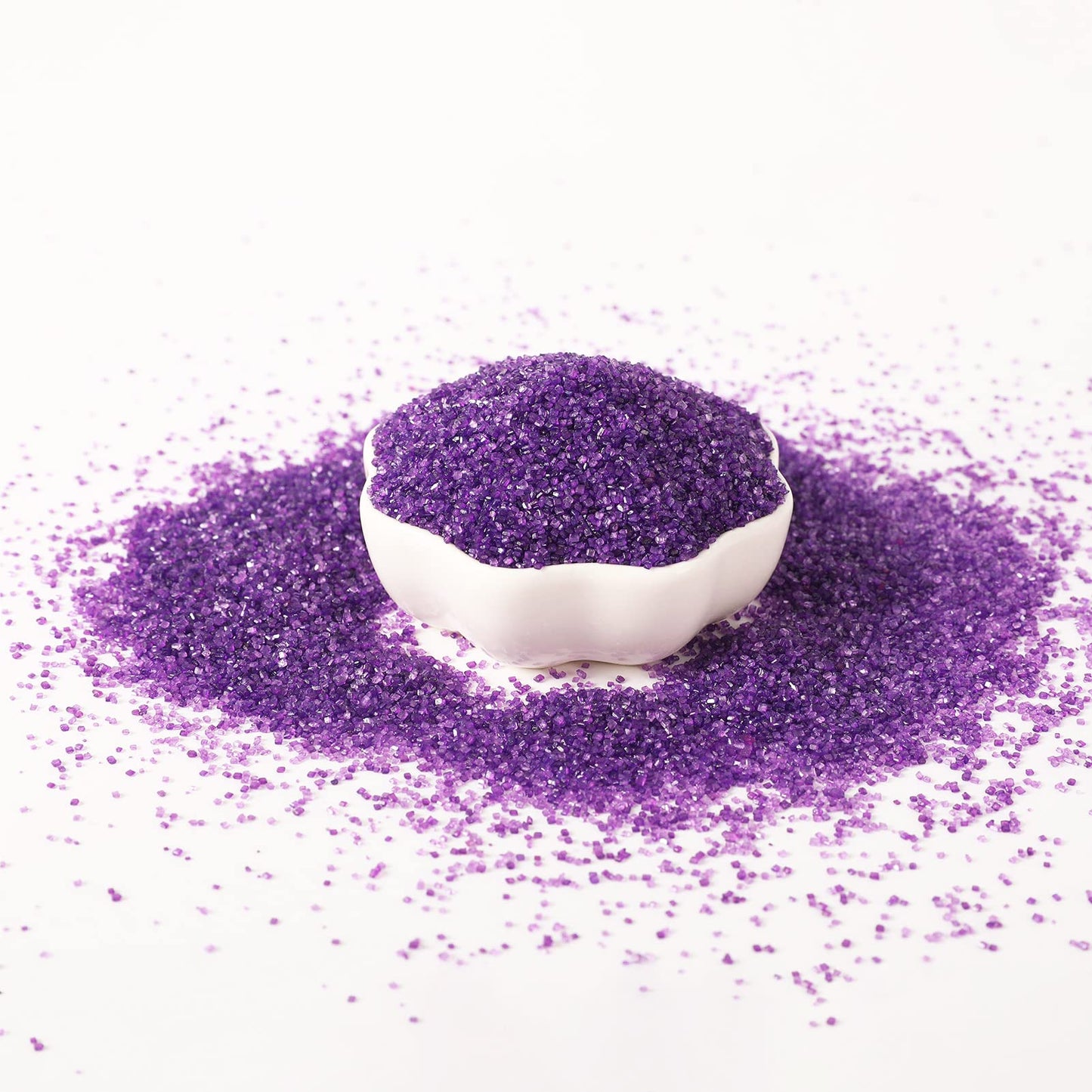 Kasvan Purple Sanding Sugar Sprinkles - Edible Sugar Crystals, Baking Cake Decorations, Ice Cream Toppings Cupcake Decorating, W