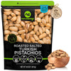 NUT CRAVINGS - Roasted & Lightly Salted Turkish Pistachios Antep (48oz - 3 LB) Packed Fresh in Resealable Bag - Nut Snack - Heal