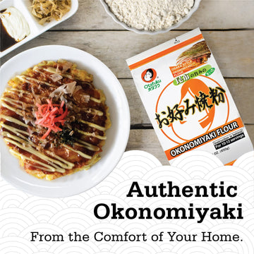 Otafuku Okonomiyaki Flour For Japanese Okonomiyaki Pancakes, 12 Servings, 15.9 Oz (1 Lb)