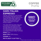 Eight O'Clock Coffee Dark Italian Espresso Coffee, Keurig Single Serve K-Cup Pods, Dark Roast, 32 Count
