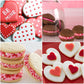 Cake Mate Cookie Dessert Decorating Kit - Red & White Icing, Red & Pink Sugar Sprinkles - Perfect for Valentines Day and Parties