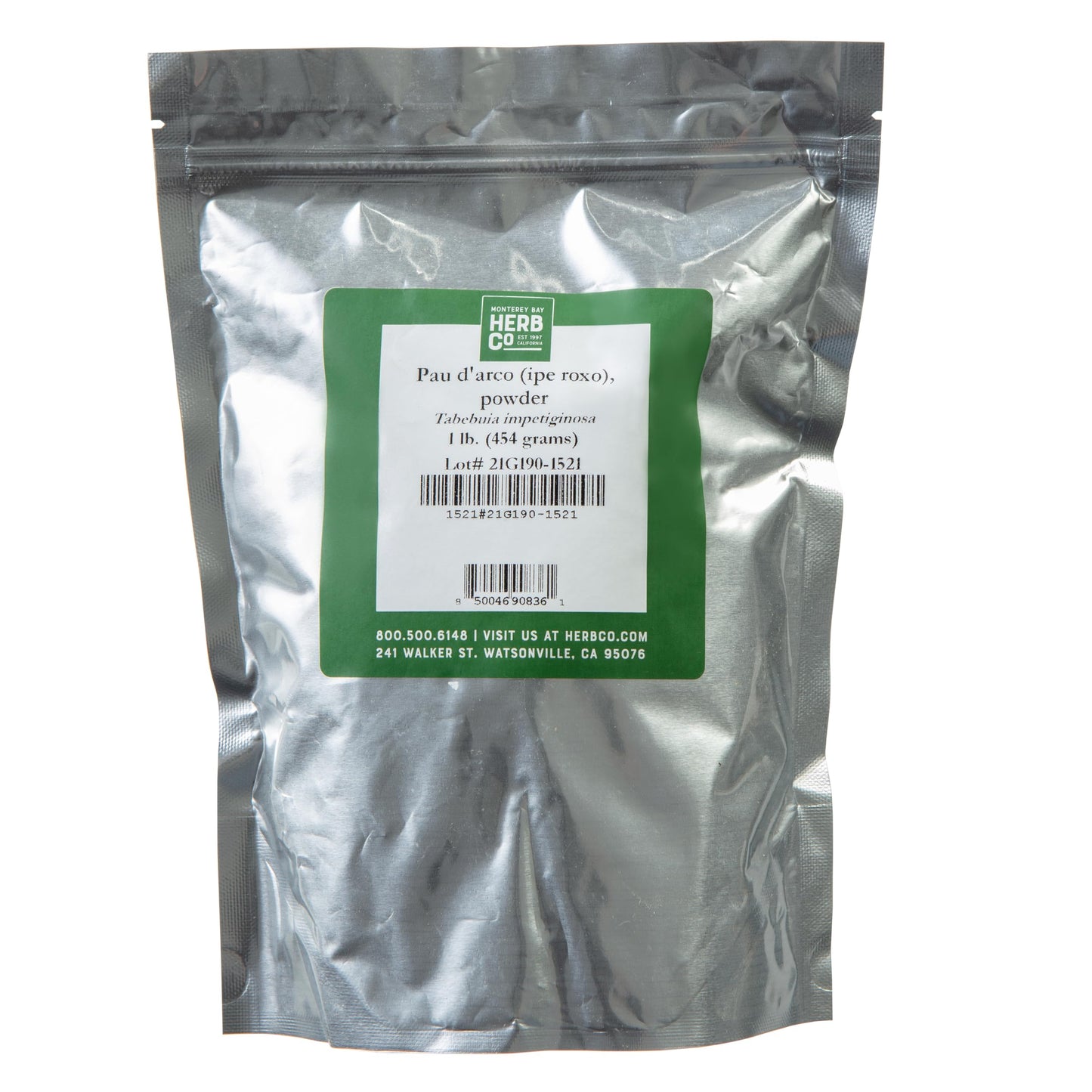 Pau Darco Powder, by Herb Co, Pau Darco Herb Inner Bark, for Tea Blends, Soaps, and Lotions, Kosher Certified, 1lb