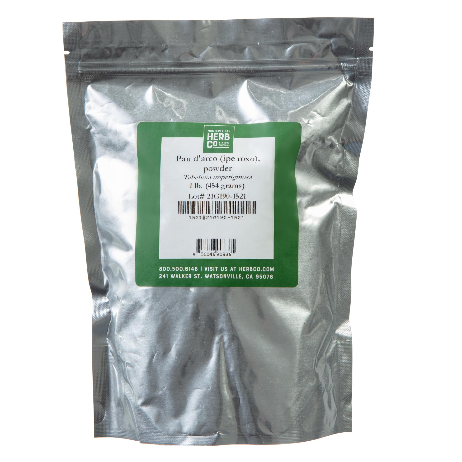 Pau Darco Powder, by Herb Co, Pau Darco Herb Inner Bark, for Tea Blends, Soaps, and Lotions, Kosher Certified, 1lb