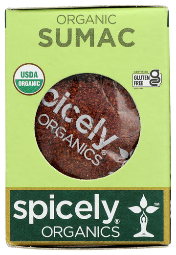 Spicely Organic Sumac Ground 0.45 Ounce ecoBox Certified Gluten Free
