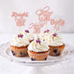 Gyufise 48 Pack Rose Gold Glitter Hello 30 Cupcake Toppers Glitter Thirty Cheers To 30 Straight Outta 1994 Cupcake Picks For 30T