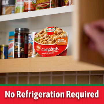 Hormel Compleats Swedish Meatballs Microwave Tray, 9 Ounces (Pack Of 6)