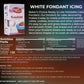 Bakers Choice White Fondant Icing - 4 oz - Easy to Use Cake Decorating Frosting - Dairy Free, Nut Free
