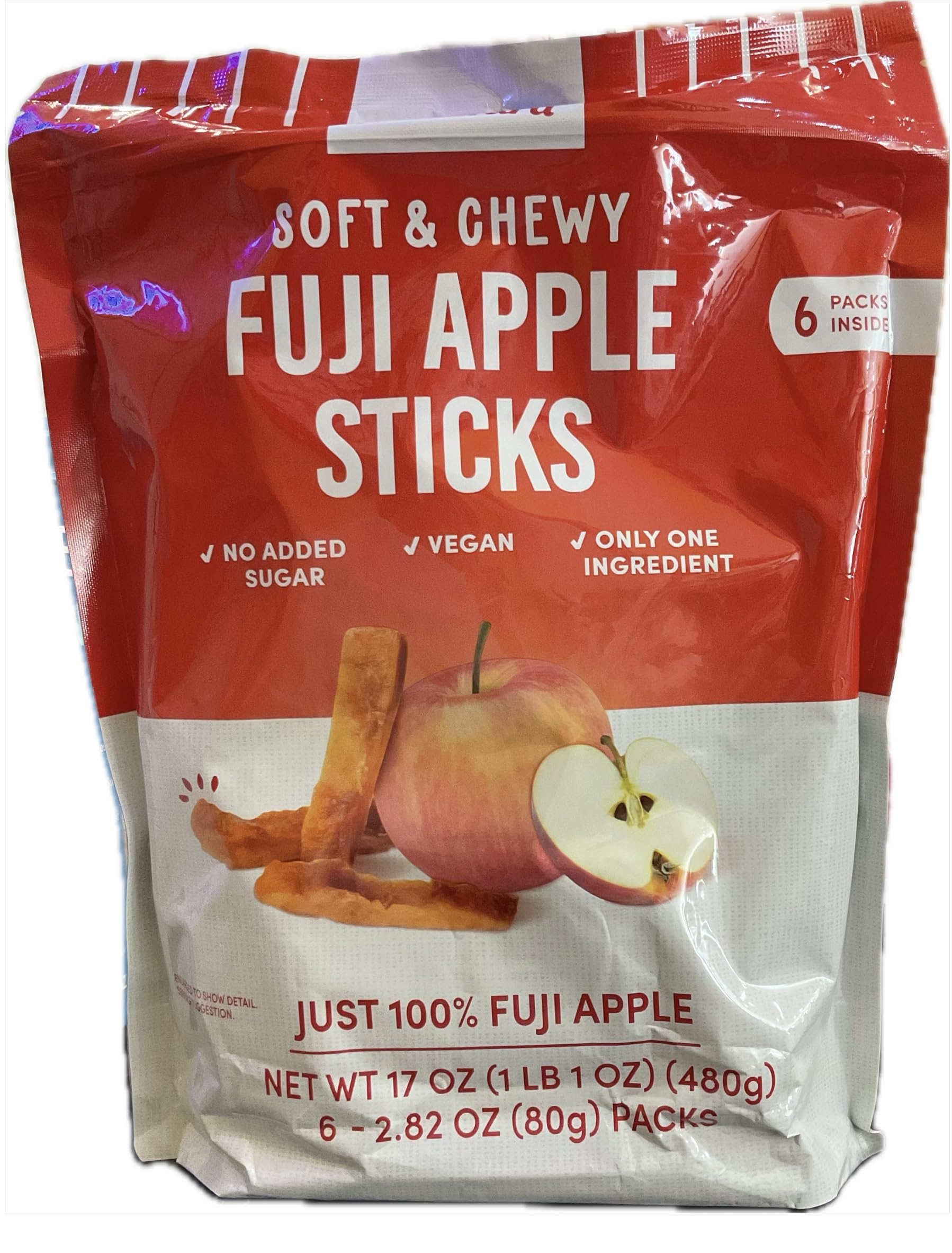 SnackYard Fuji Apple Sticks 6-2.82 oz net wt 17 oz (Pack of 2, 17, Ounce)