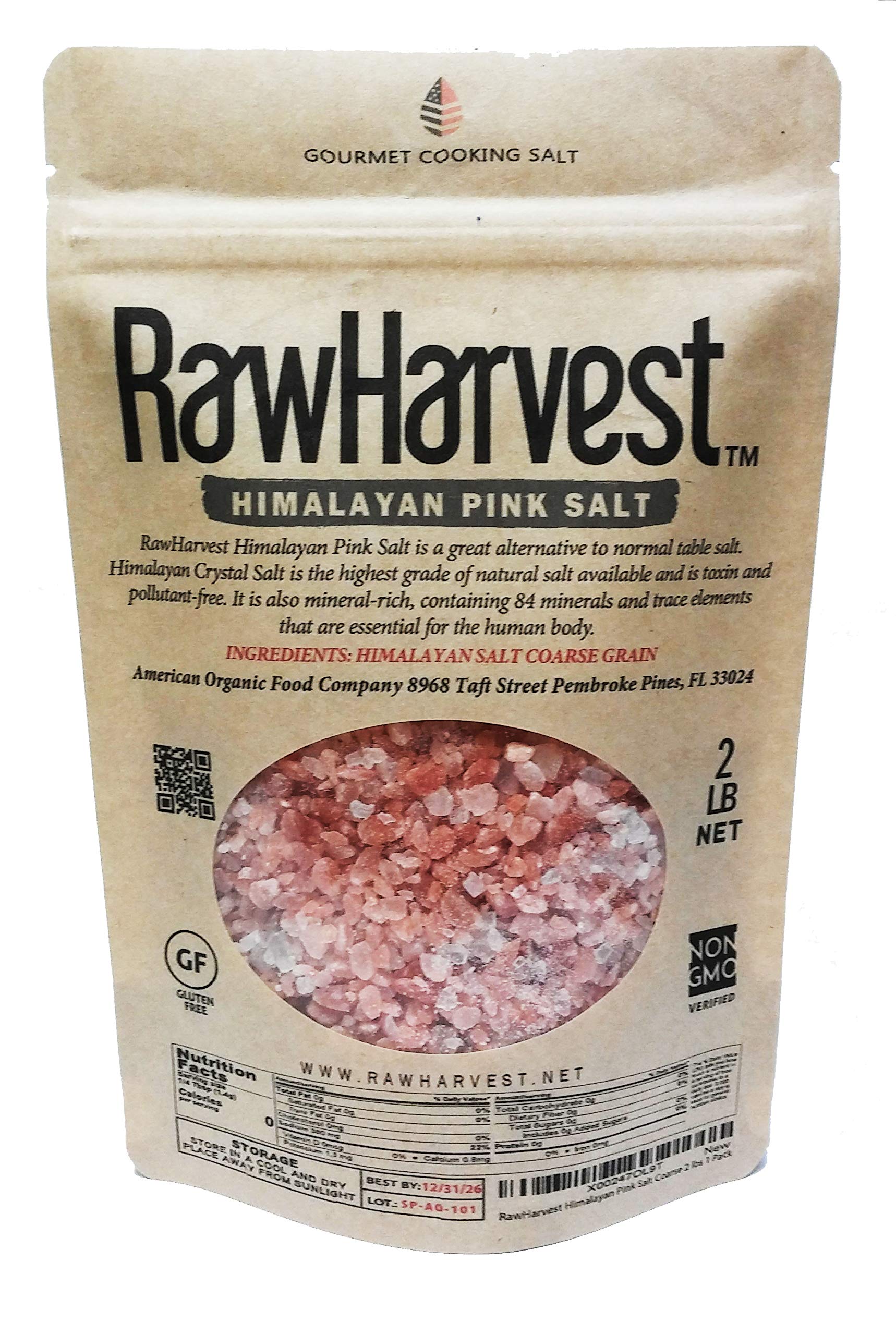 Rawharvest Himalayan Pink Salt Coarse 2 Lbs 1 Pack