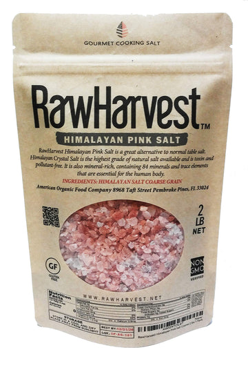 Rawharvest Himalayan Pink Salt Coarse 2 Lbs 1 Pack