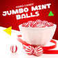Jumbo MInt Balls |1 Pound Bag - Approx. 45 Count | Nostalgic Peppermint Hard Candy | Individually Wrapped Christmas Candy for Of