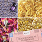 Bmaker Bulk Flower Kit Chamomile - Ultra Blue Lavender, Red Rose Buds & Petals, Marigold - 2 Cup Each Packet- Included Lavender