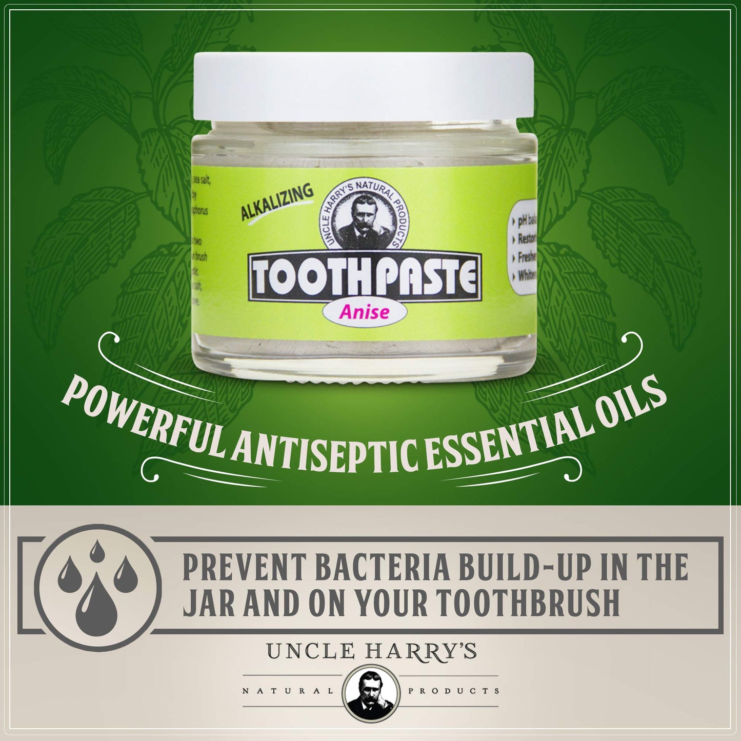Uncle Harry'S Anise Remineralizing Toothpaste  Natural Whitening Toothpaste Freshens Breath & Promotes Enamel  Vegan Fluoride Fr