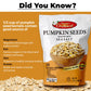 Roasted Pumpkin Seeds To Eat In Shell By Premium Orchards Mixed Nuts - Salted With Sea Salt - Non-Gmo Vegan Fresh Healthy Snacks/ - Great Source Of Plant Protein, Zinc, Magnesium & Iron - 1 Bag